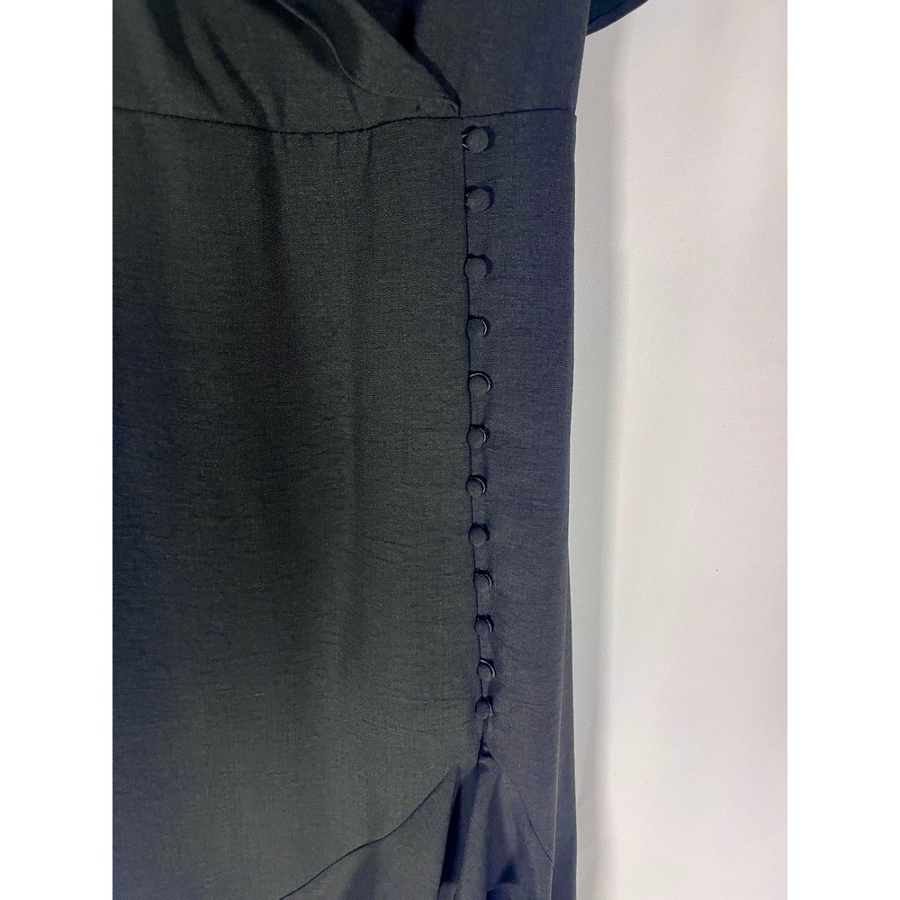 Fashion Nova Black Ruffle Midi Dress Size Small NWOT - Picture 7 of 7
